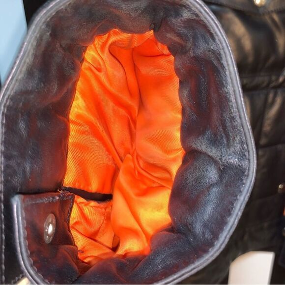 Customized LADIES OF HARLEY Vintage 90s Tommy Hilfiger Quilted Leather Jacket - Picture 10 of 16